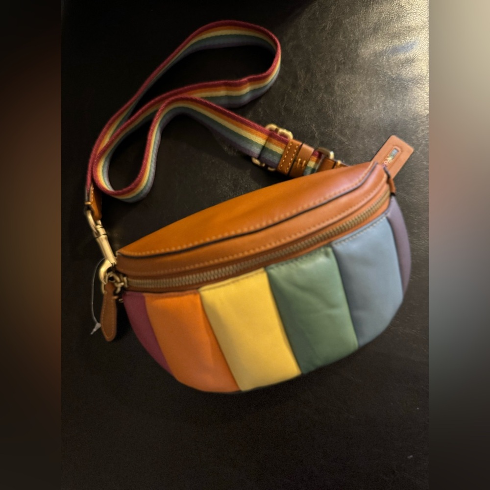 COACH Bethany Belt Bag With Rainbow Quilting NEW - Picture 7 of 16